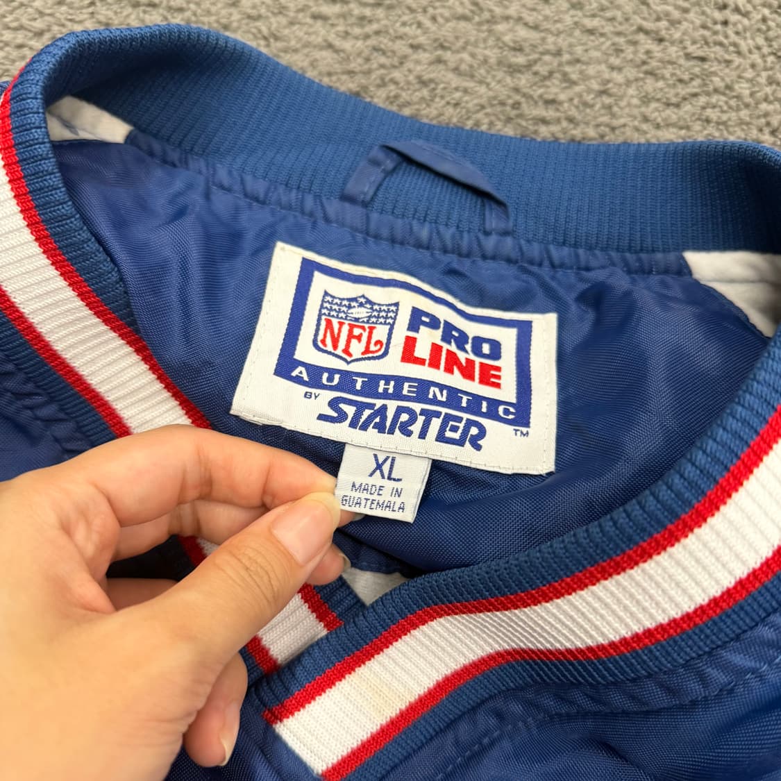 [ 정품/XL ] 90s NFL 스타터 패트리어츠 프로 라인 웜업 상품이미지5