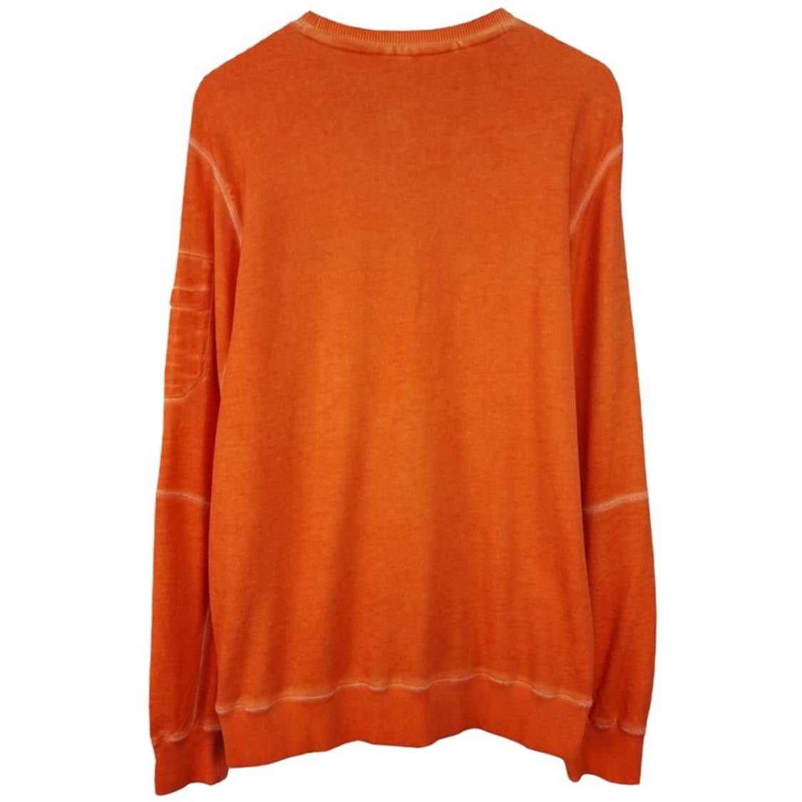 [네셔널지오그래픽] 빈티지 워시드 소매 포캣 맨투맨 오렌지 M19330 상품이미지3