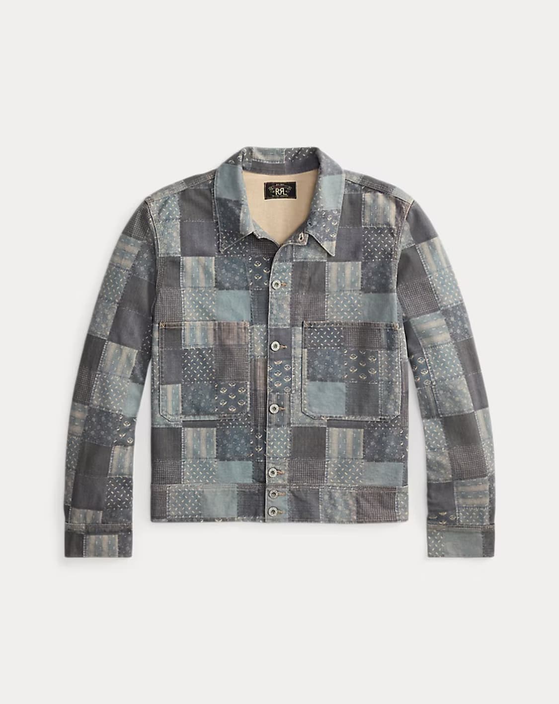 RRL 패치워크 프린트 저지 재킷 상품이미지1