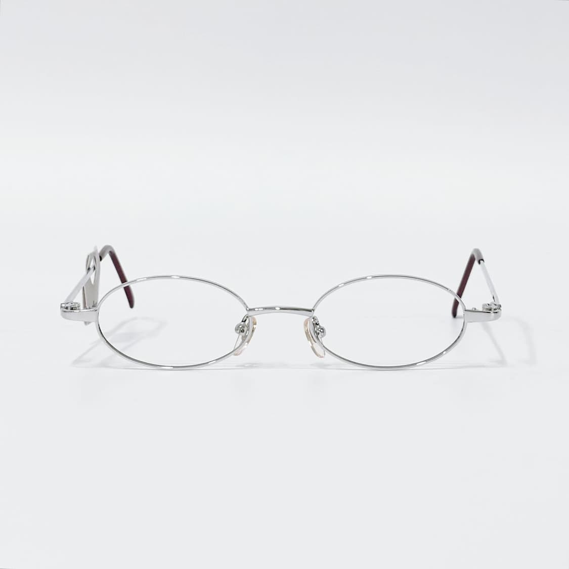 TOP 실버 오벌 메탈 데드스탁 빈티지안경 상품이미지1