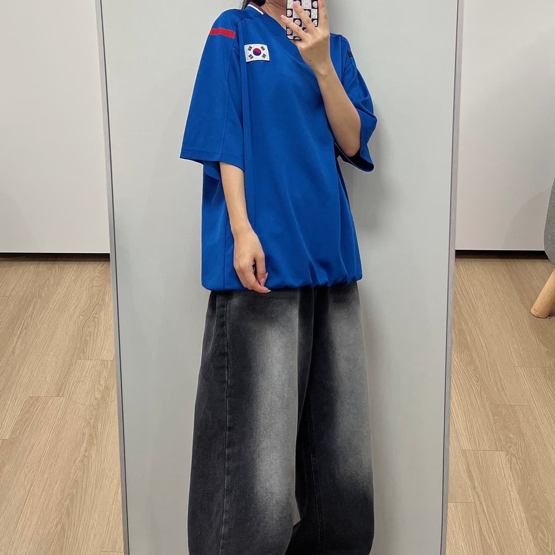 데상트 국대 KOREA 야구 선수지급용 반팔 유니폼 상품이미지1