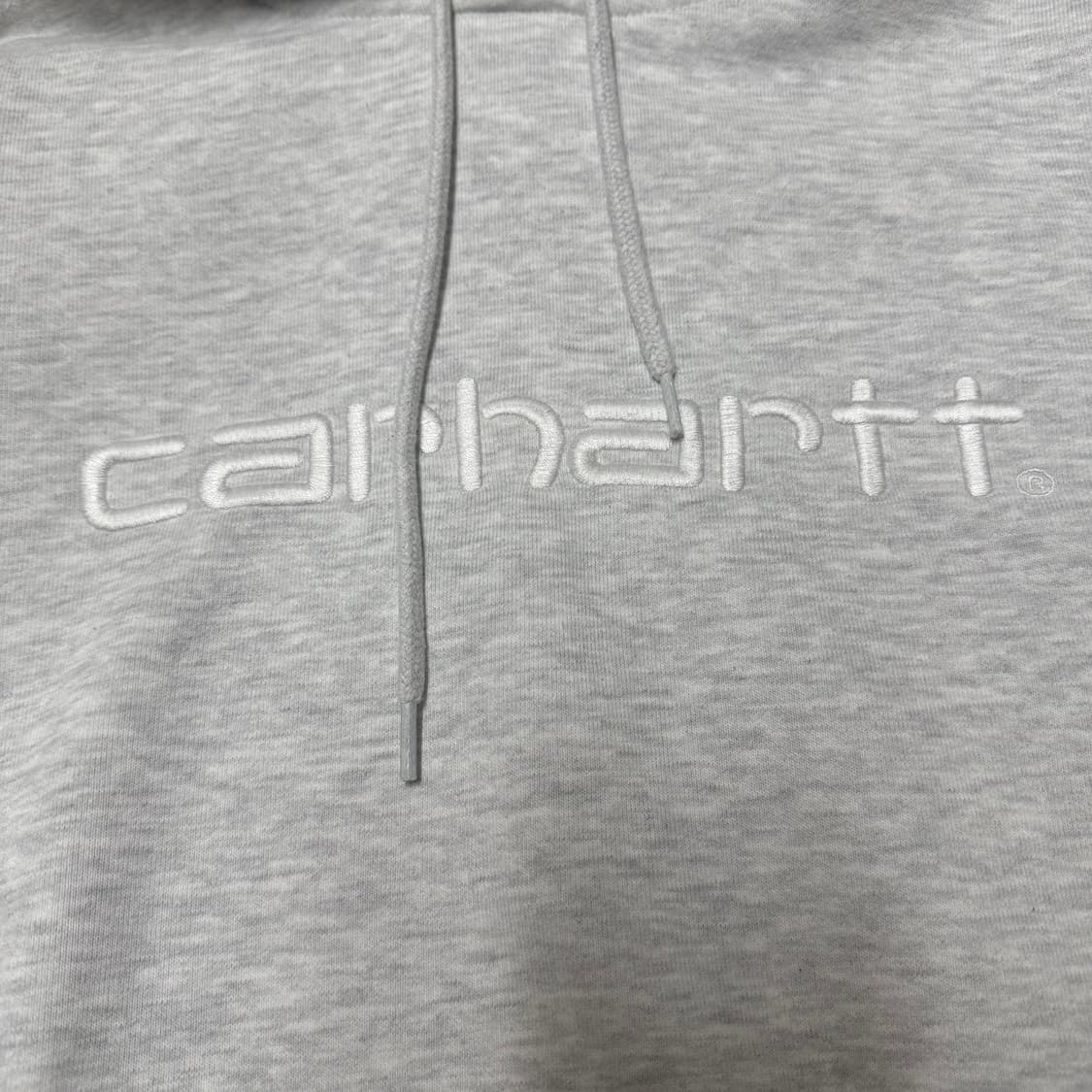 칼하트 WIP 화이트 그레이 후드티 상품이미지3