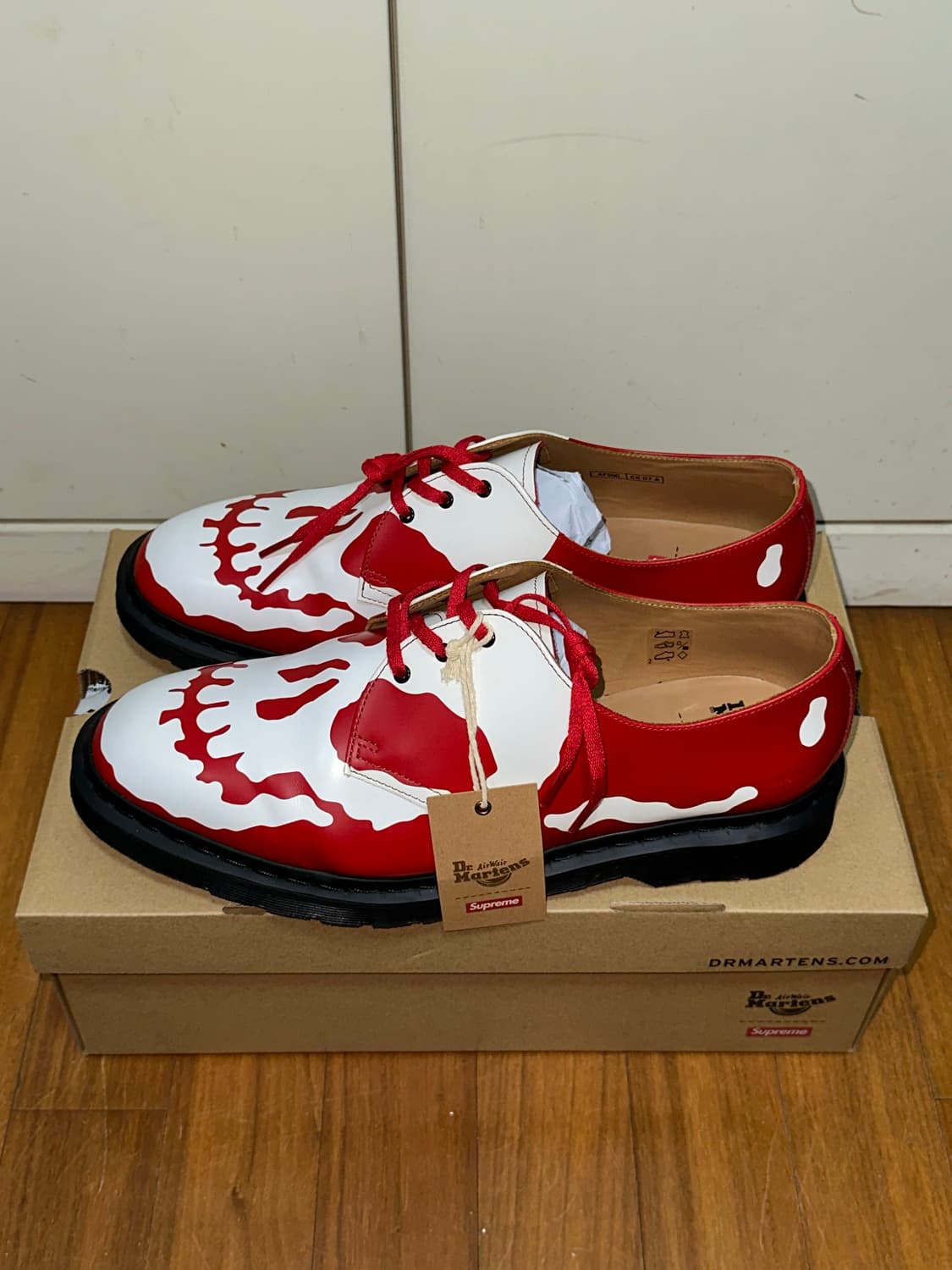 닥터마틴 슈프림 1461 3-Eye 로퍼 레드 상품이미지2