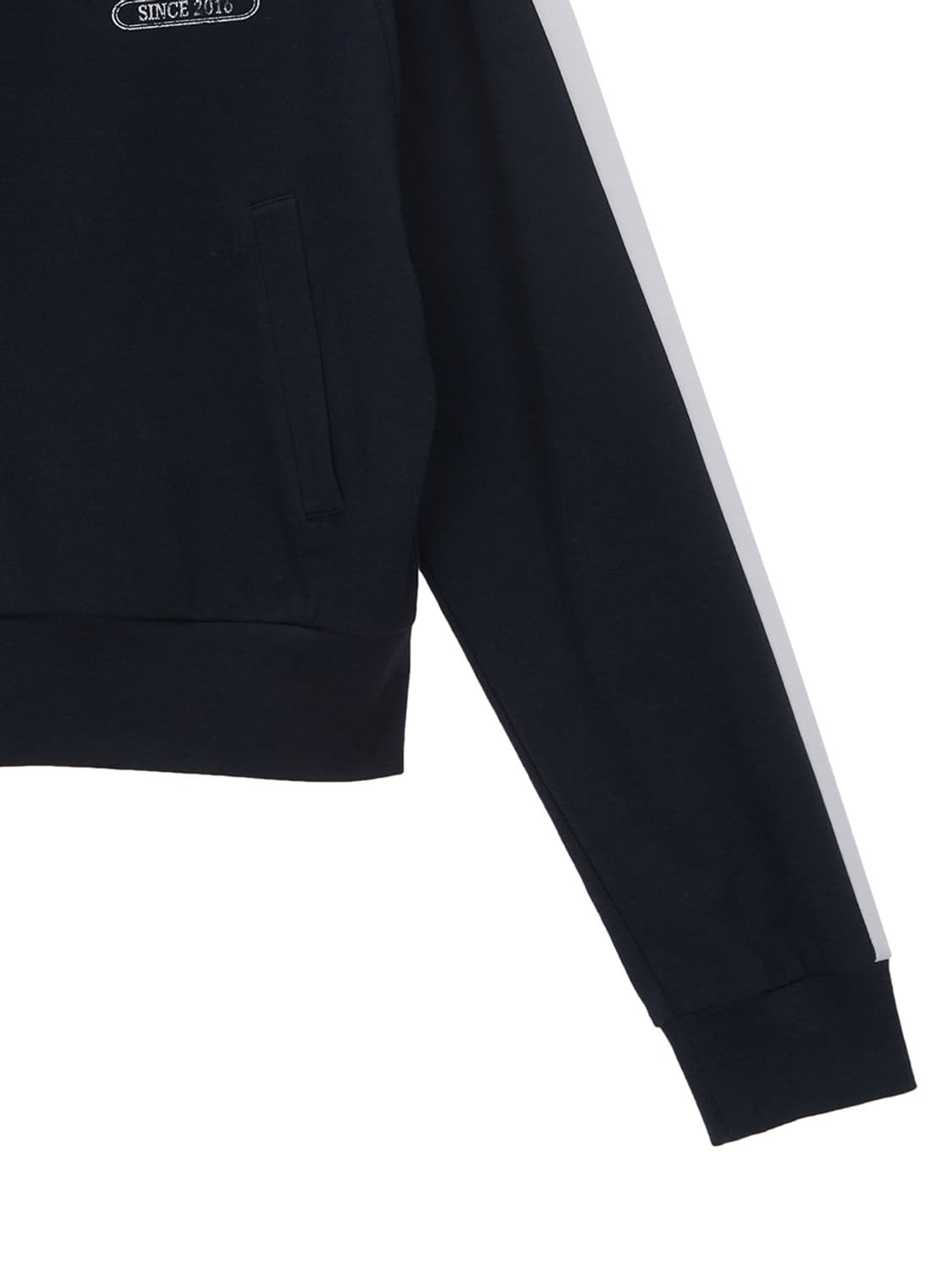 마뗑킴 빈티지 그래픽 저지 집업 네이비 상품이미지4