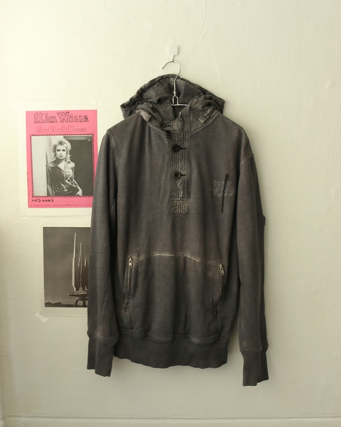 디젤 그레이 컬러 후디  상품이미지4