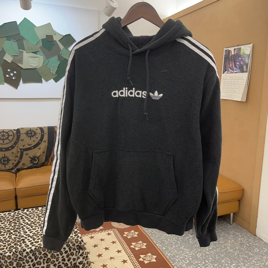 아디다스 올드스쿨 빈티지 캐주얼 후리스 후드티 L C09292 상품이미지3