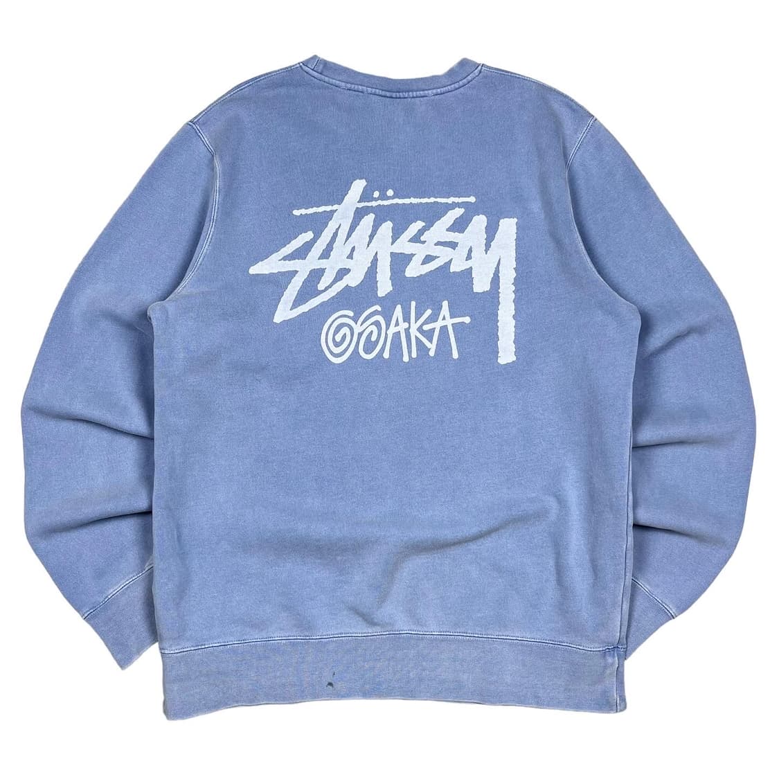 스투시 재팬 피그먼트 스카이블루 오사카로고 맨투맨 상품이미지1