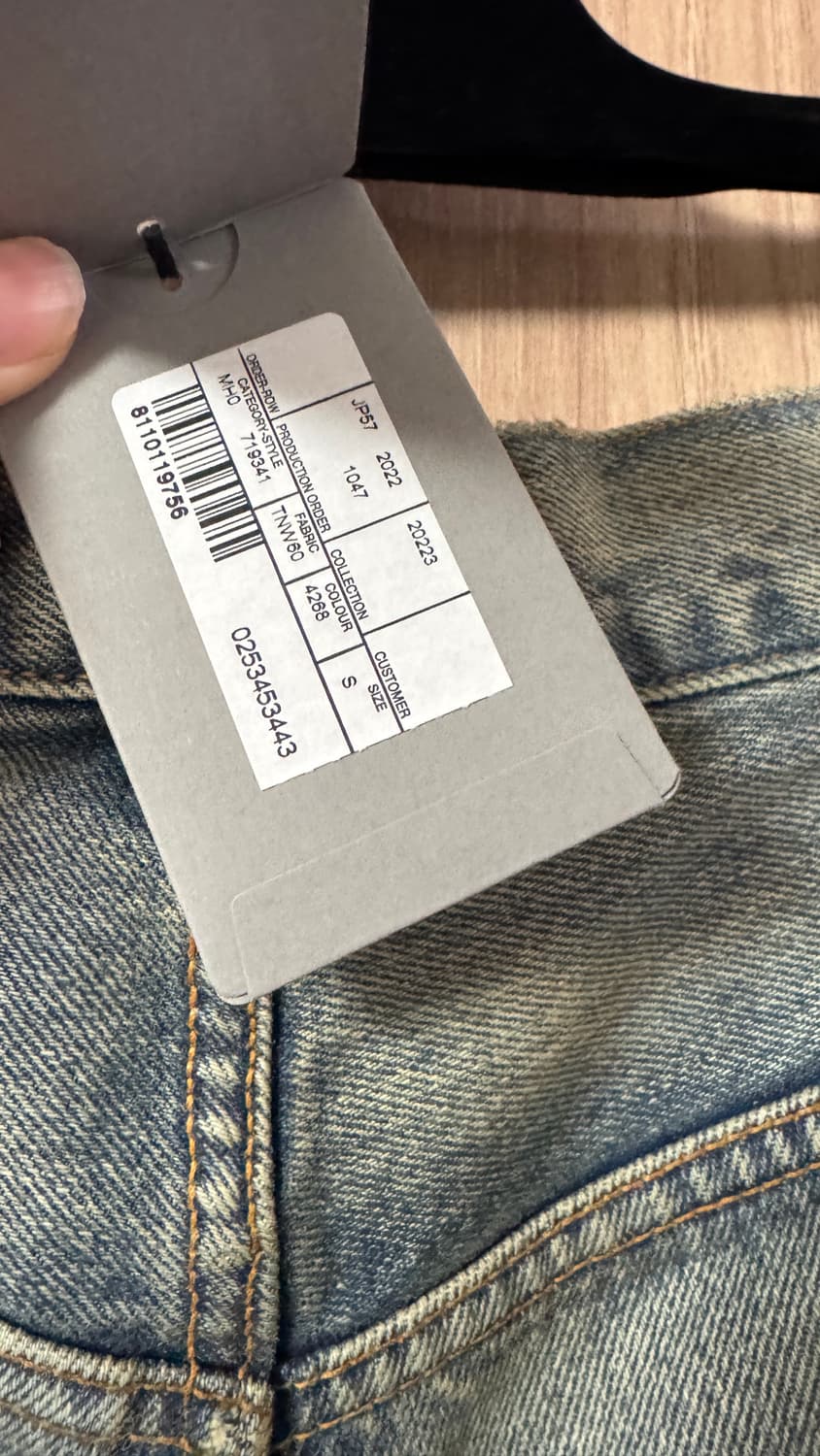 발렌시아가 블루 코팅 라지 배기 소프트 데님 s 상품이미지8