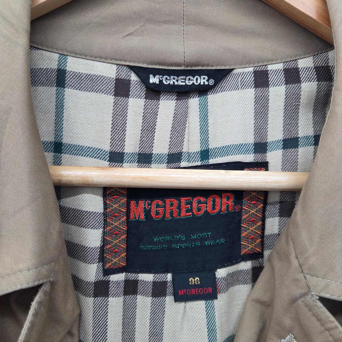 맥그리거 브라운 롱 트렌치코트 남 L 상품이미지4