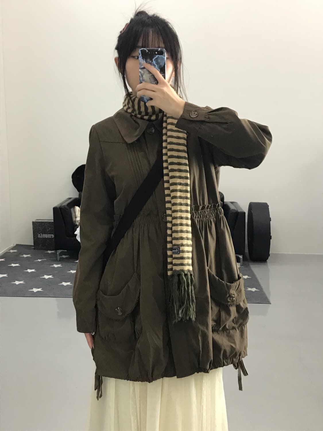 Jpn Brown kitsch mini coat 상품이미지2