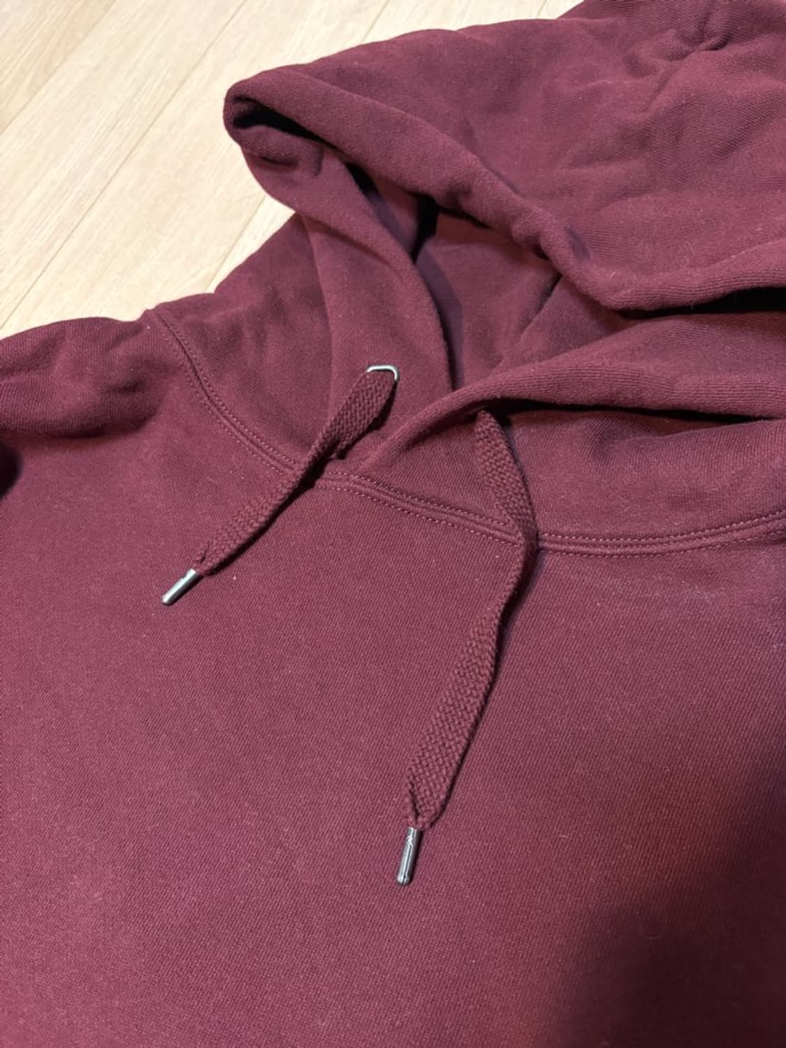 유니클로 U 르메르 버건디 후드티 상품이미지2