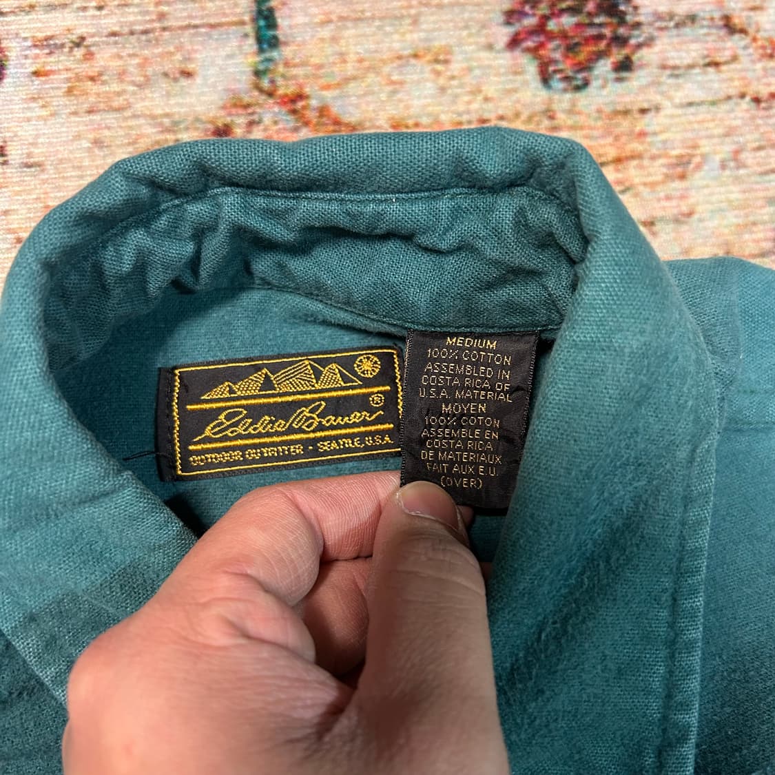 [L] 에디바우어 코튼 그린 워크셔츠 상품이미지3