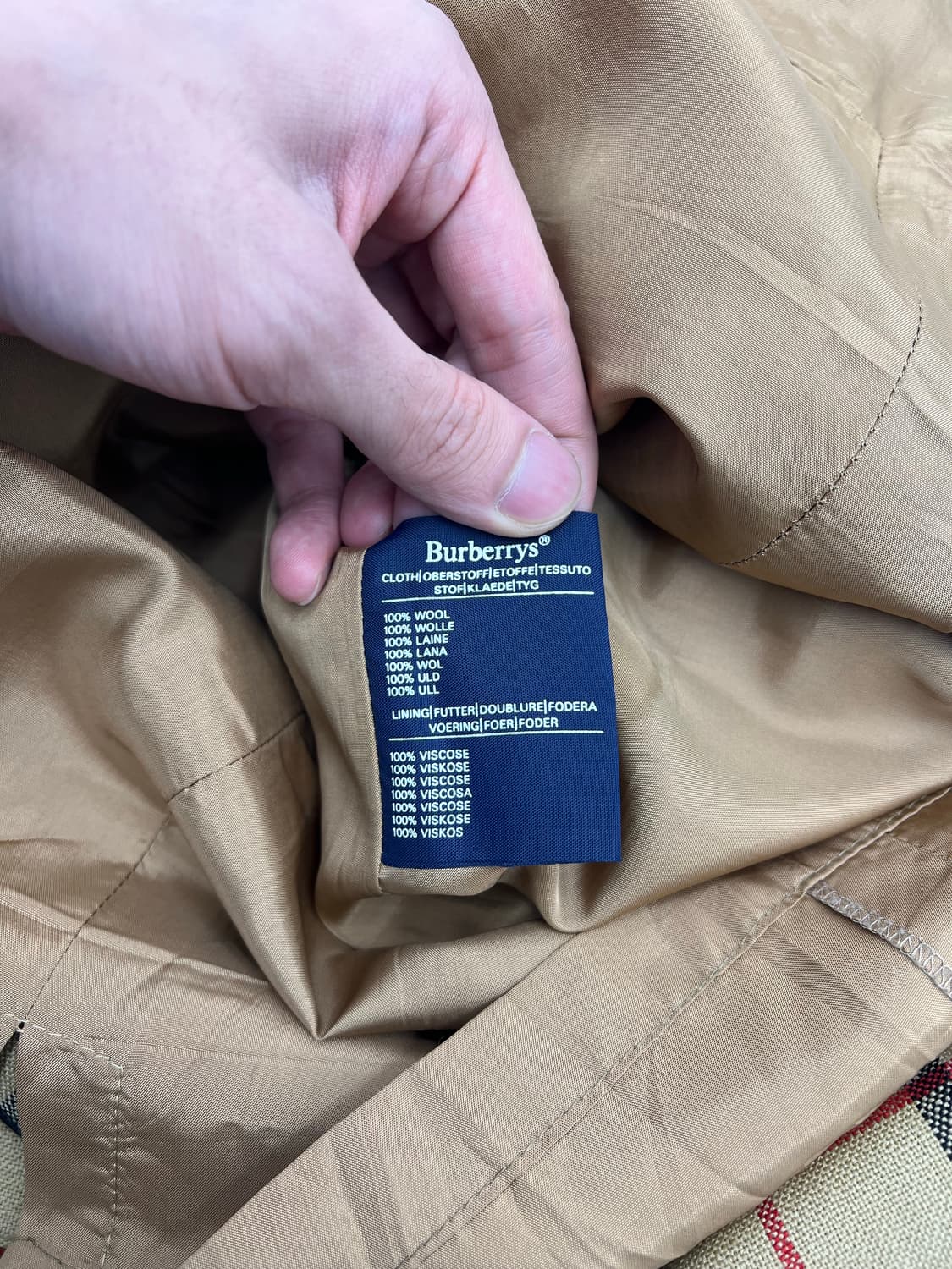 버버리 노바 체크 스커트 상품이미지4