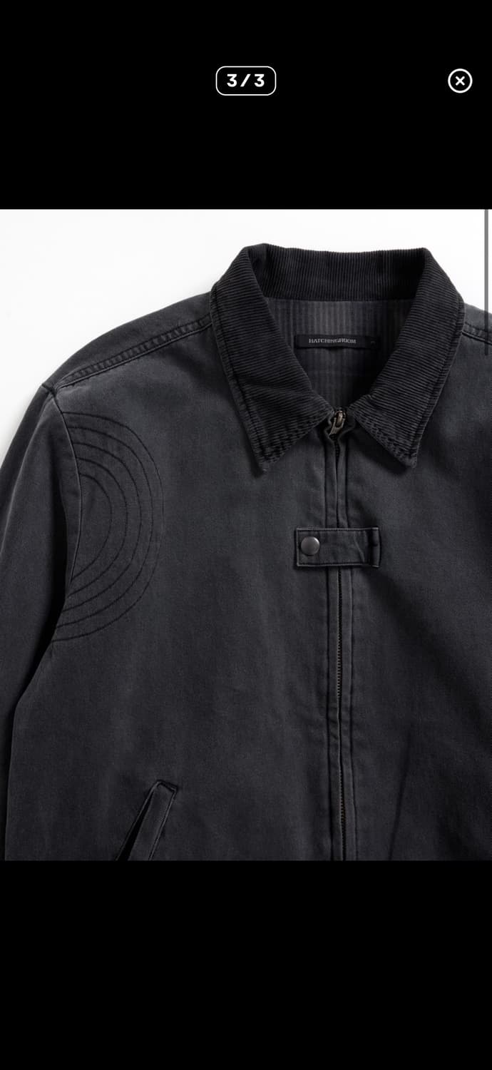헤칭룸 데님 워크 자켓 차콜 색상 4사이즈 상품이미지2
