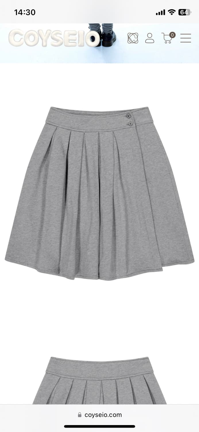 구매) 코이세이오 코지 스웻 랩 스커트 2사이즈 상품이미지1