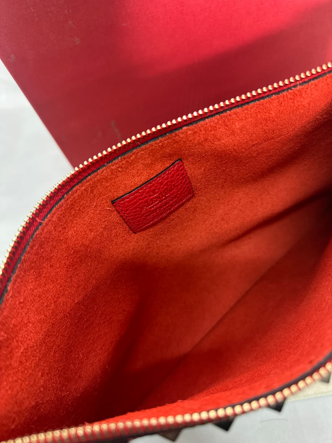 [정품]발렌티노 락스터드 클러치 레드 상품이미지6