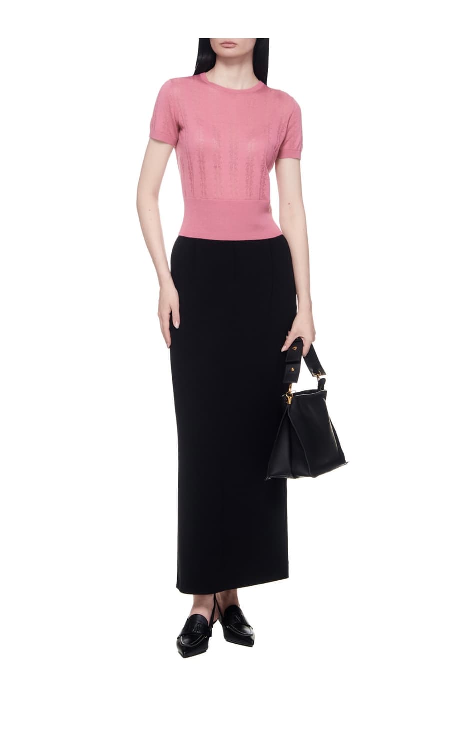 막스마라 블랙 롱 스커트 상품이미지3