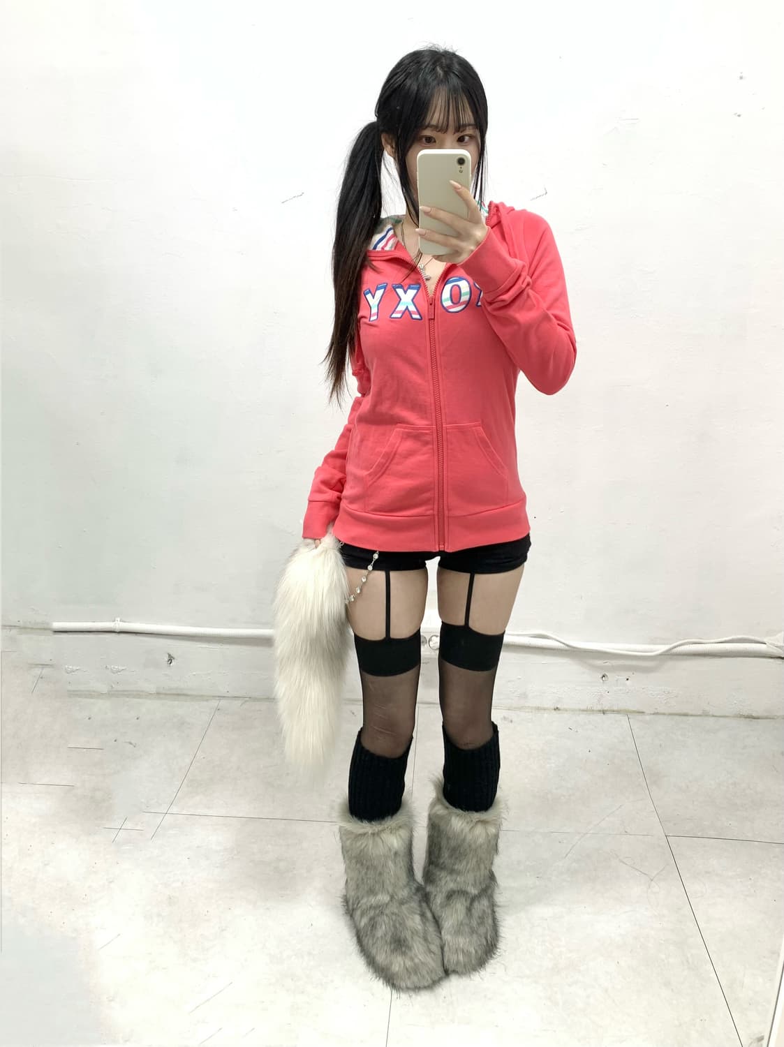 [ROXY] 록시 갸루 코랄핑크 후드집업 상품이미지2