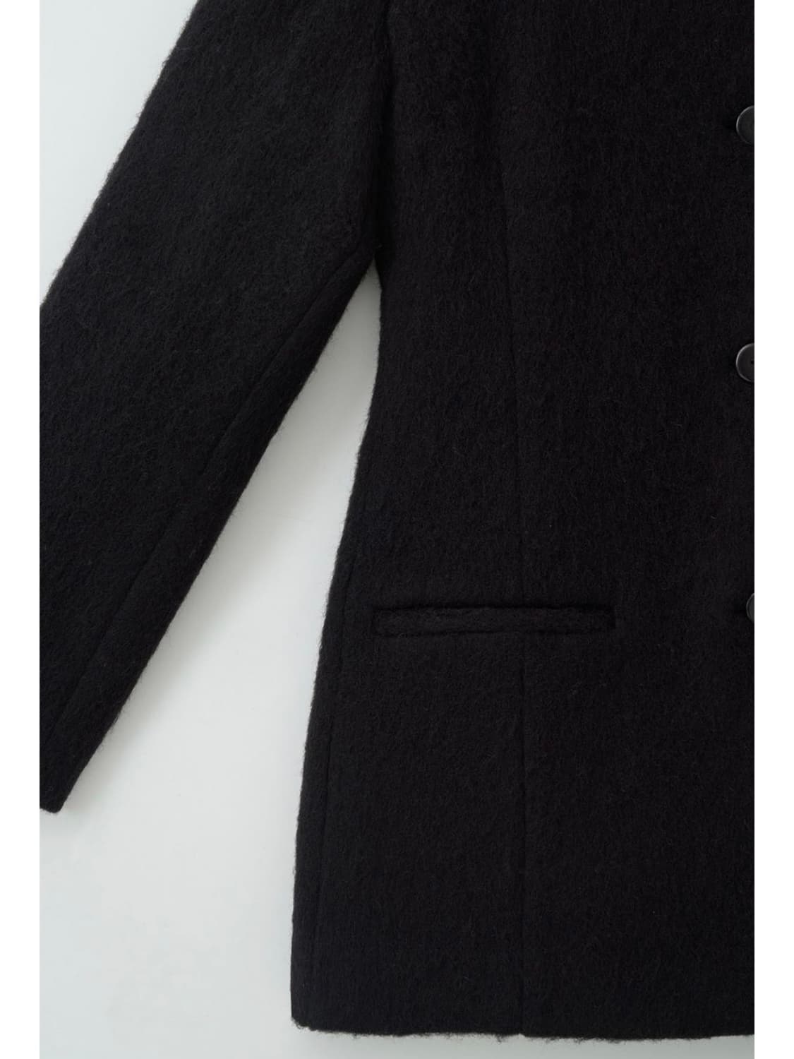 녹섭 알파카 블렌드 하프 자켓-자켓(size:M) 상품이미지5