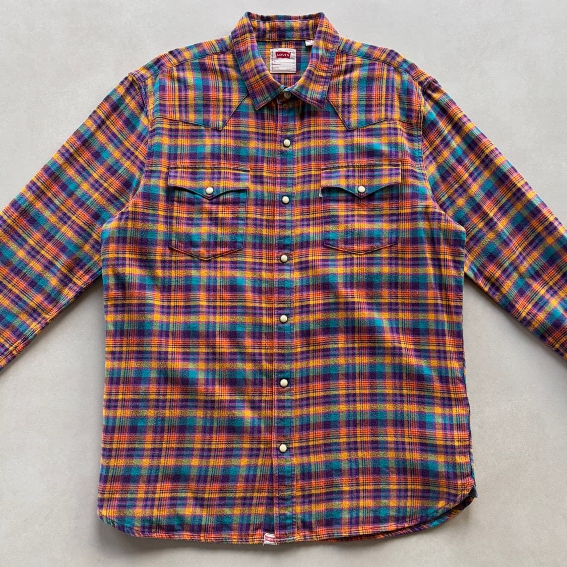 [M]리바이스 Levi's 웨스턴 체크 플란넬 셔츠 상품이미지3