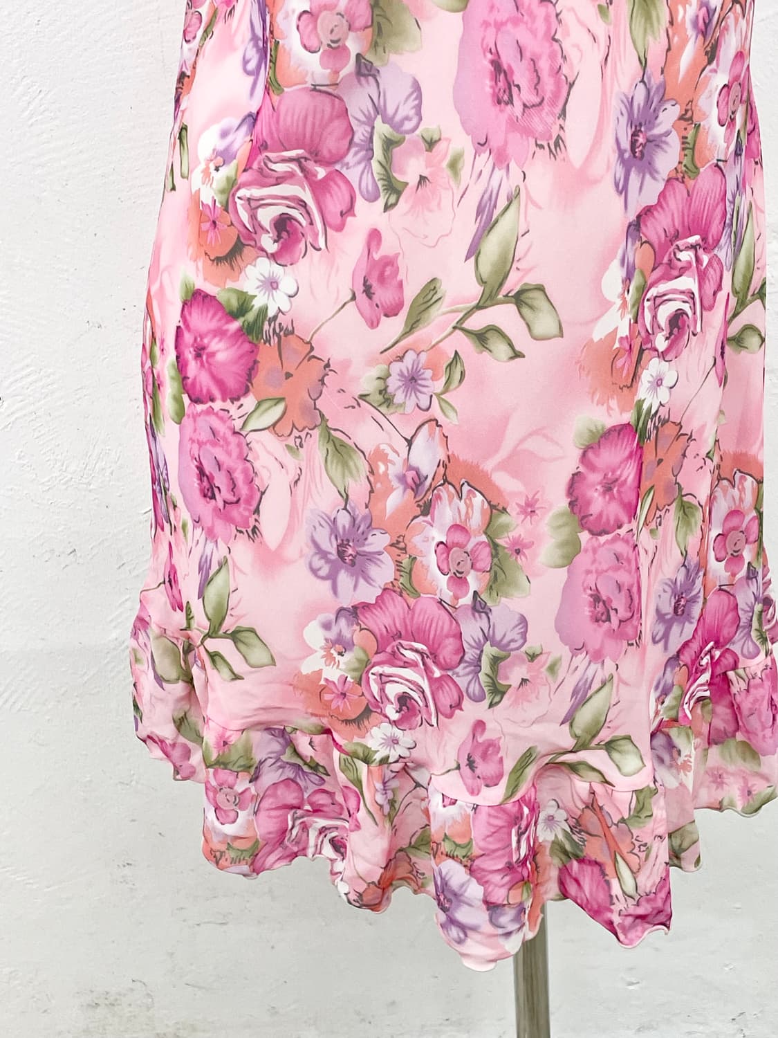 핑크 플로럴 프릴 슬립 상품이미지3