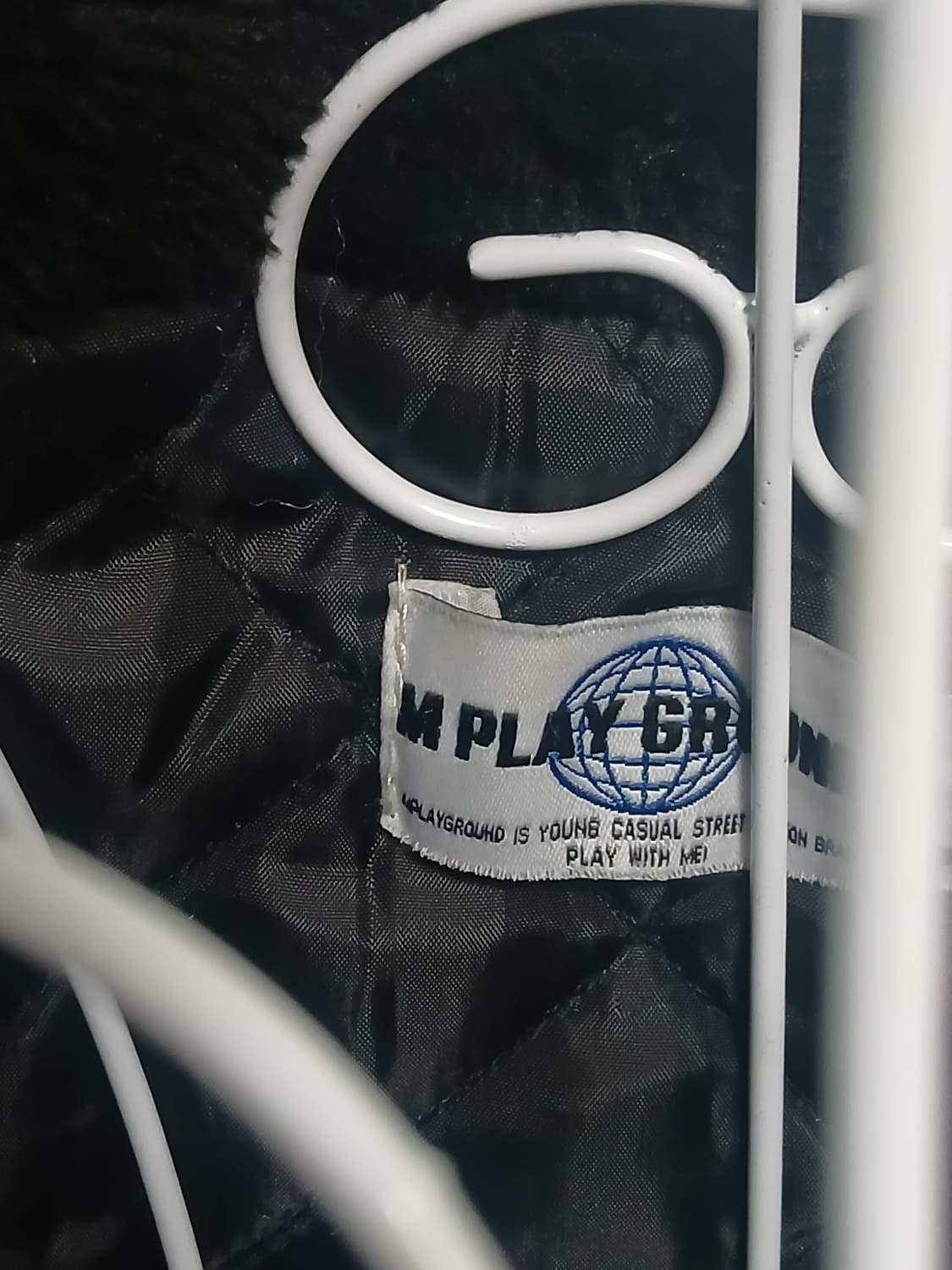 빈티지 동물 귀 퍼파카 블랙 상품이미지2