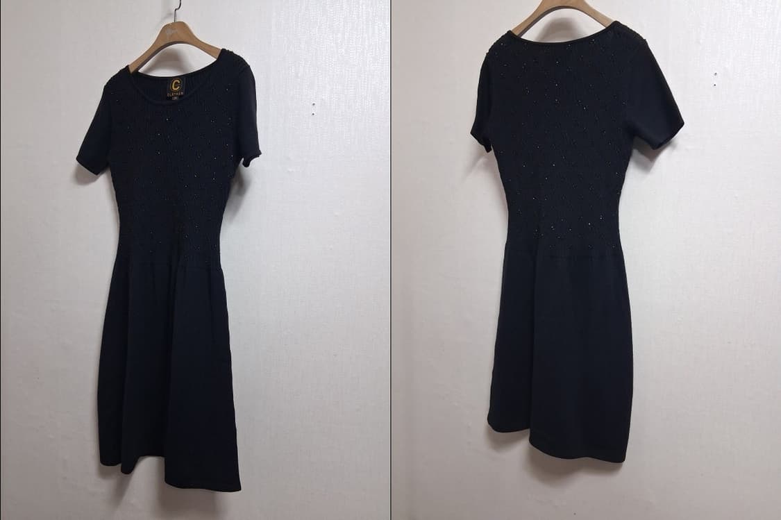 일본빈티지 CLATHAS 크라샤스 검정 양모니트 원피스 여성 55
원산지 상품이미지3