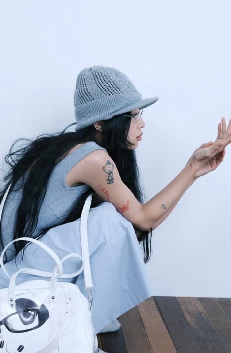 COY VISOR CROCHET BEANIE 상품이미지1