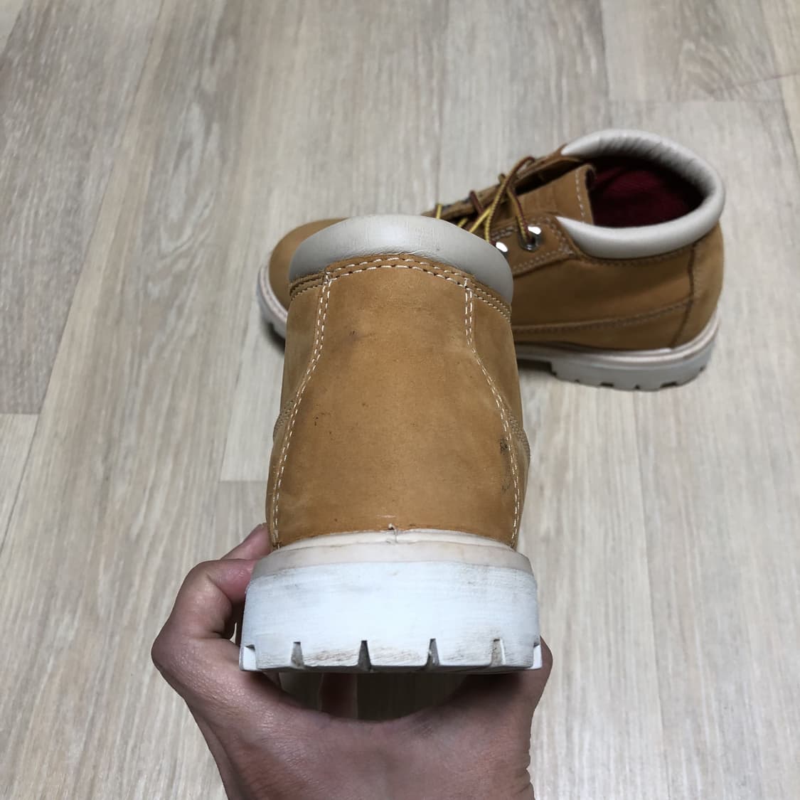 (235) 팀버랜드 Timberland 4홀 넬리 처카 부츠 위트 브라운 상품이미지3