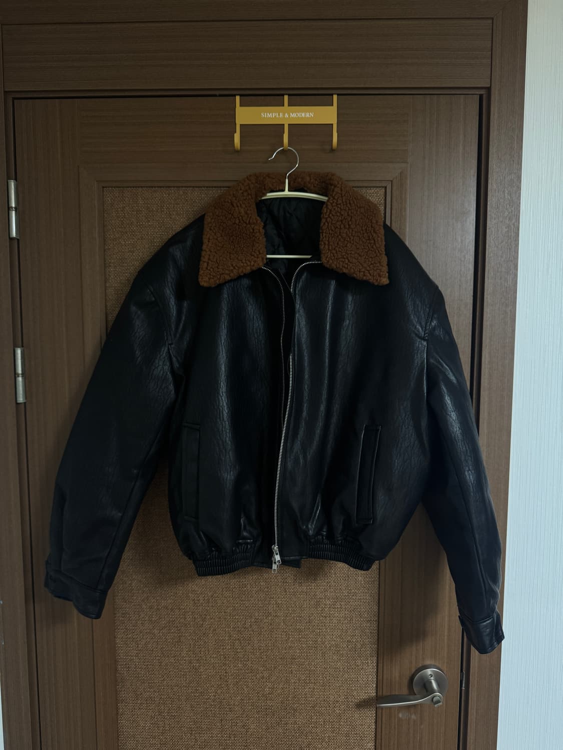 레더 봄버 자켓 상품이미지3