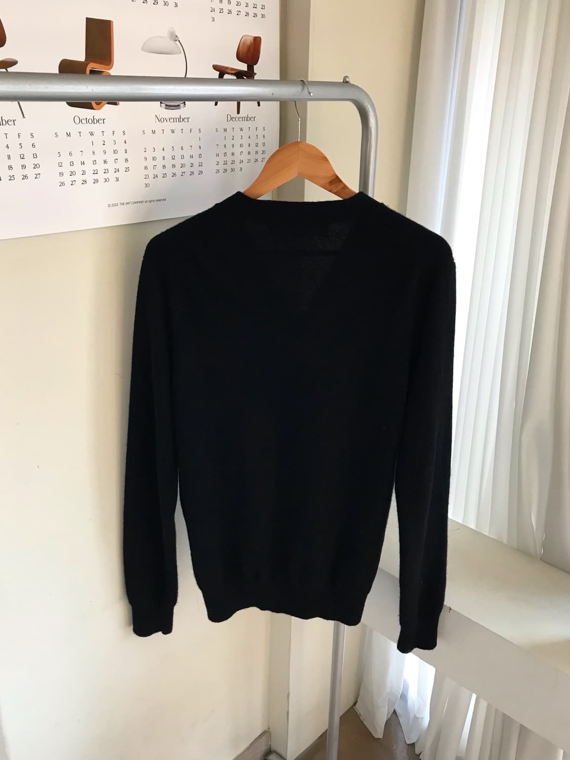 꼼데가르송 더블 하트 블랙 가디건 상품이미지3