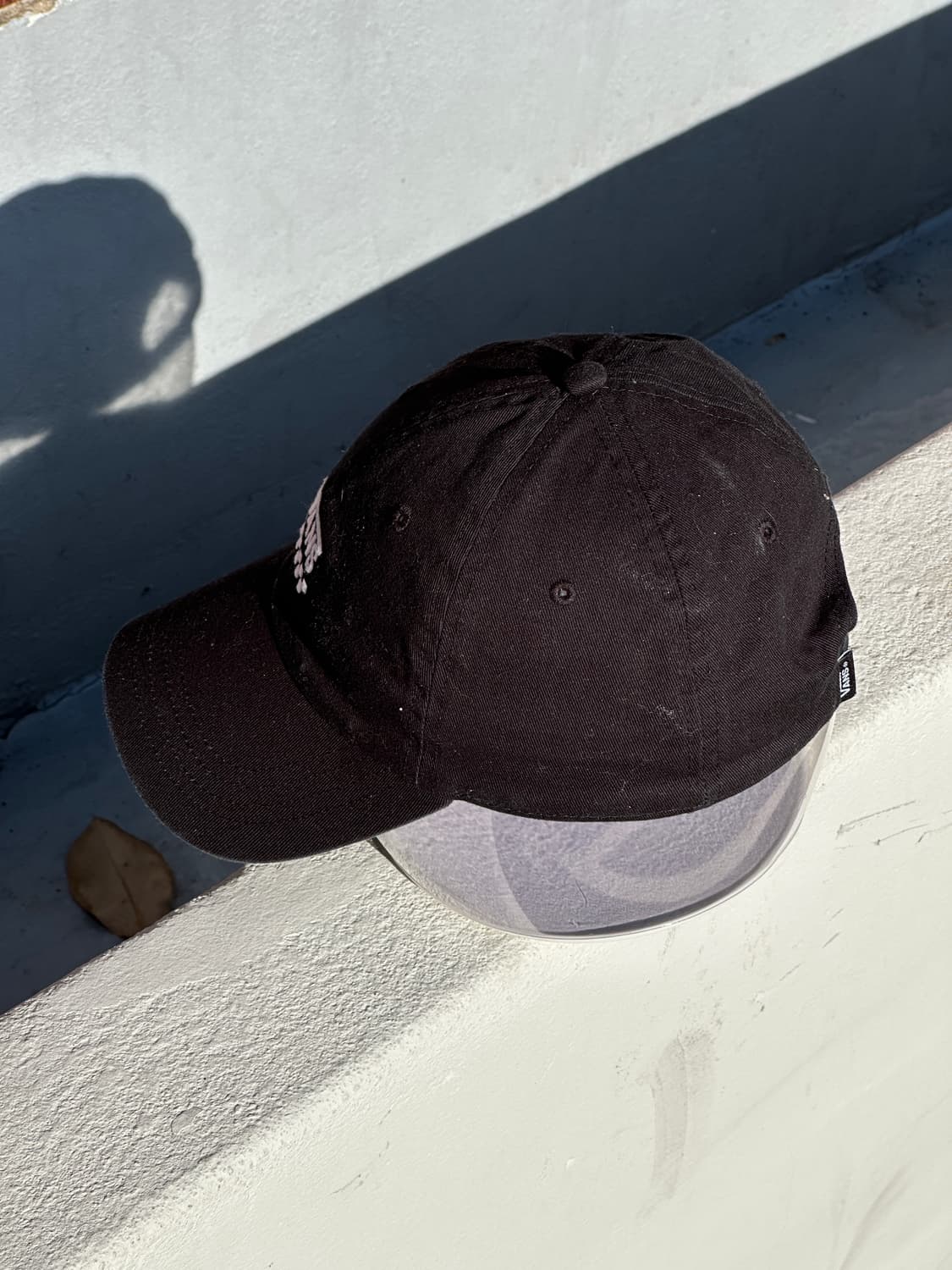 [M] 반스 로고 블랙 볼캡 모자 상품이미지3