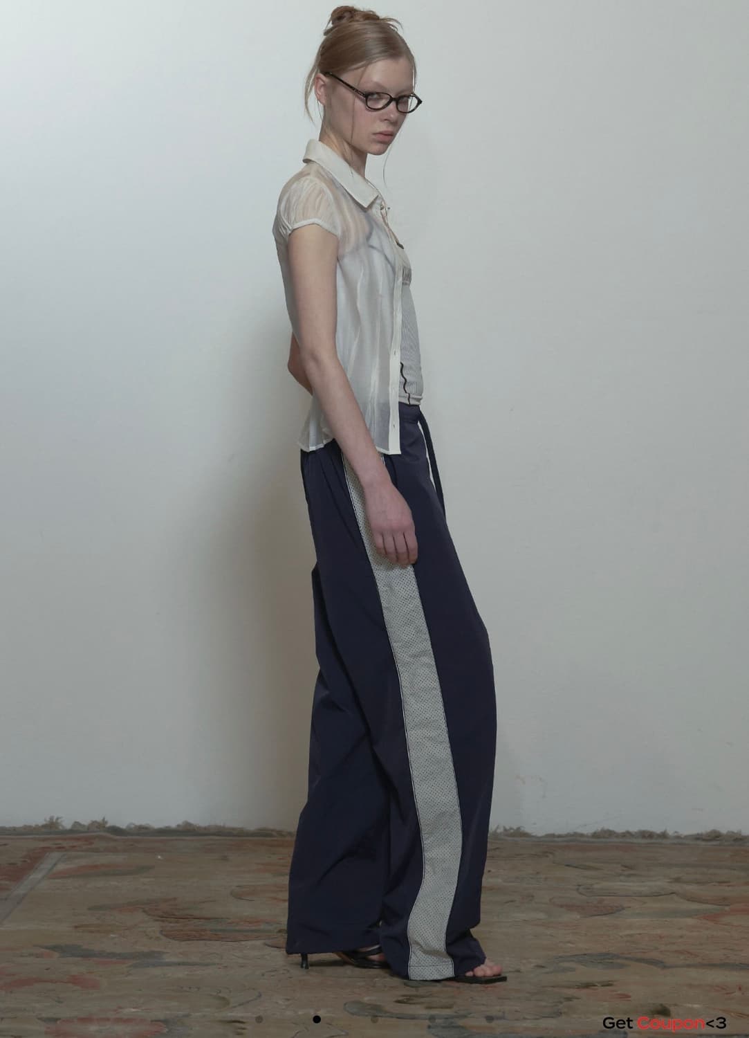 스컬프터 나일론 팬츠 네이비 새상품 상품이미지1