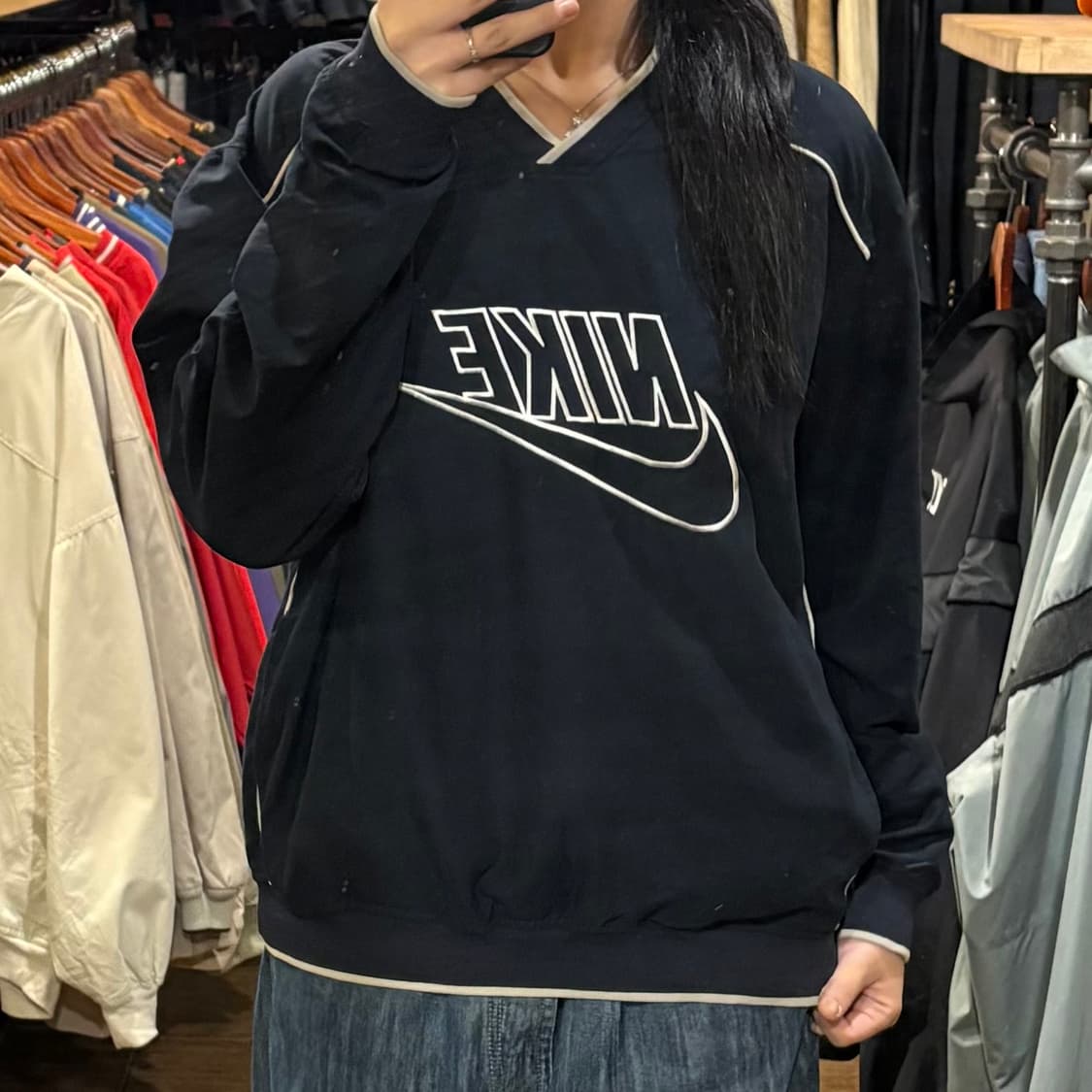 [HI] Nike 나이키 빅로고 웜업 진네이비 상품이미지2