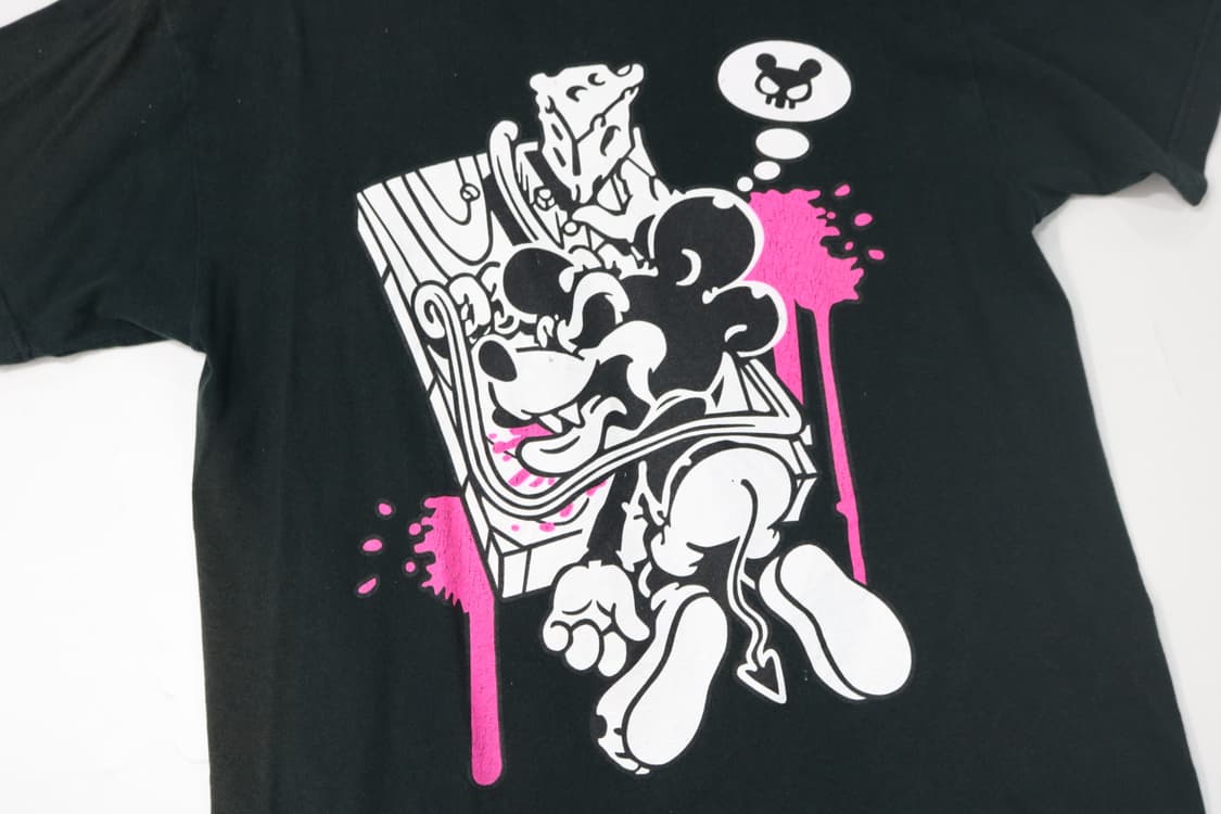 빈티지 그래픽 미키마우스 래빗 디테일 반팔 티셔츠 (M) 상품이미지4