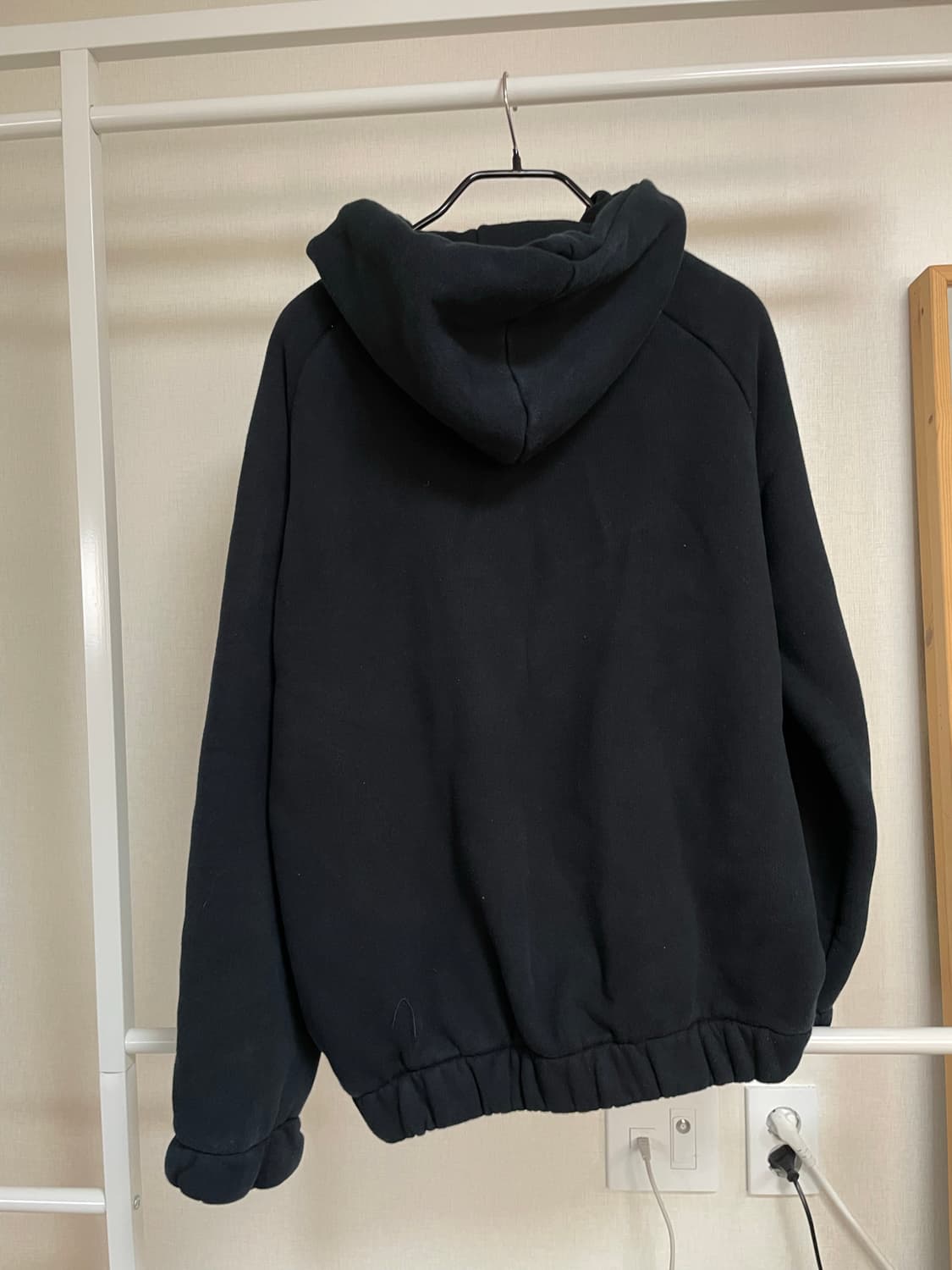 Gr10k 더블 헤비 져지 블랙 후드티 M 상품이미지2