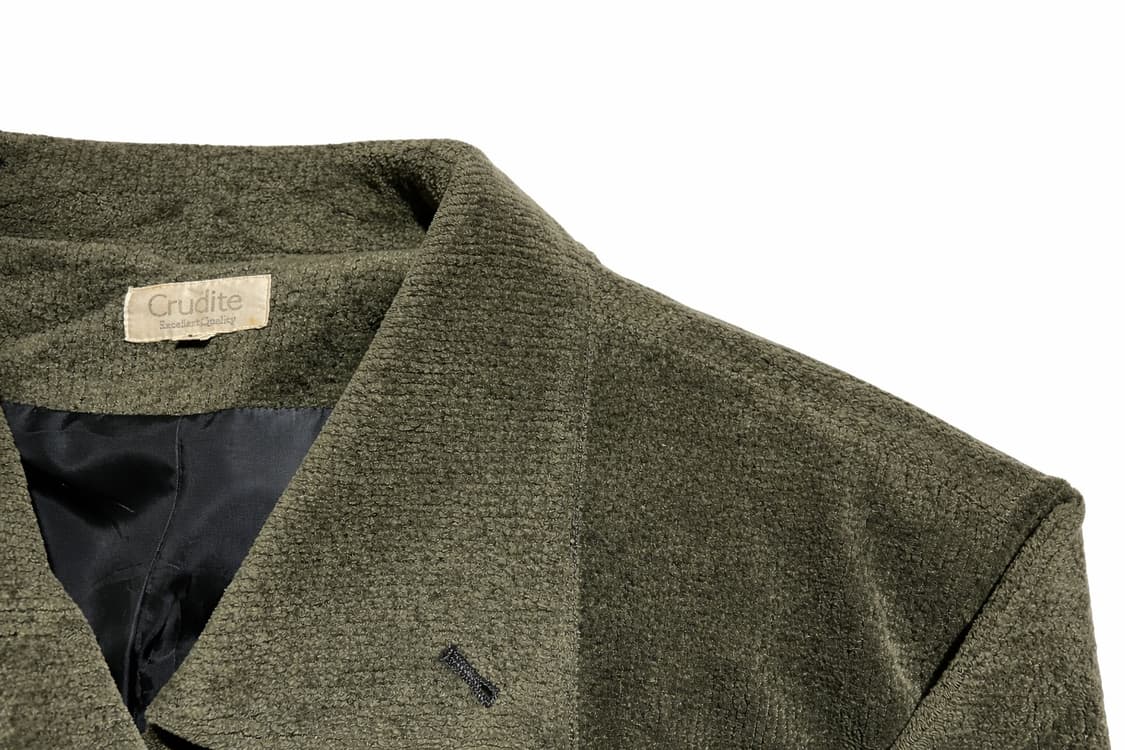 JPN 90s 일본 빈티지 y2k 아메카지 올리브 코듀로이 워크웨어 자켓 상품이미지4