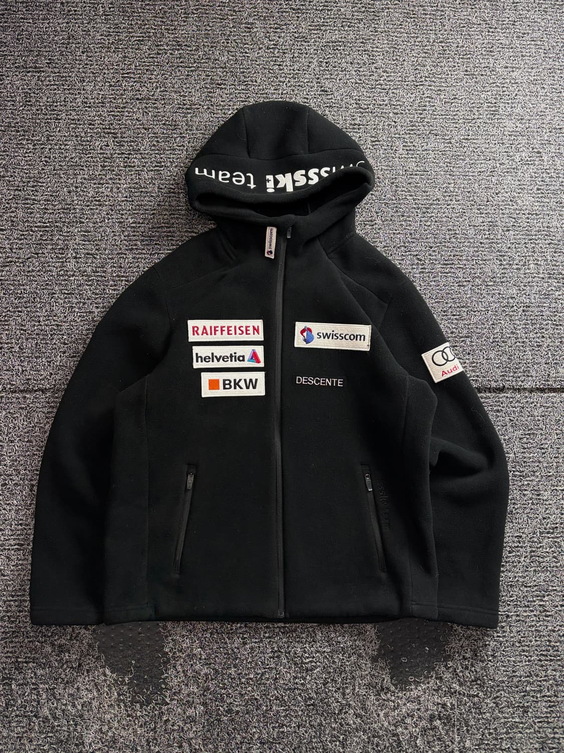 데상트 스위스 본딩 플리스 후디 집업 자켓 3590 상품이미지2