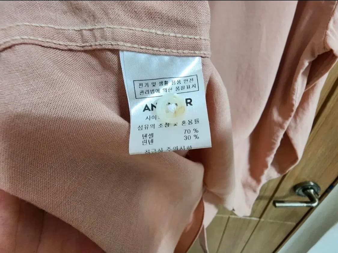 (L)아노블리어 루즈핏 오픈카라 텐셀 린넨 셔츠 상품이미지4