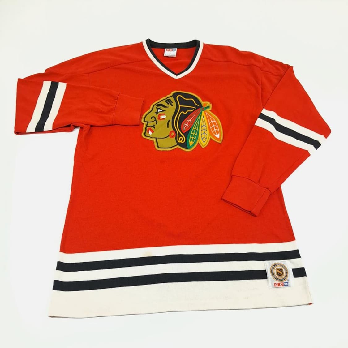 (CS543)L CCM Chicago Blackhawks 니트저지knit 상품이미지4