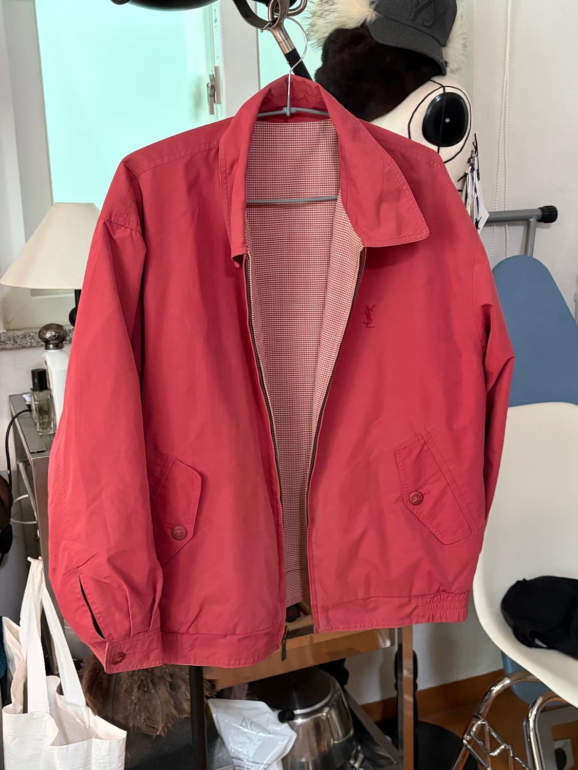 생로랑 리버시블 블루종 자켓 상품이미지6