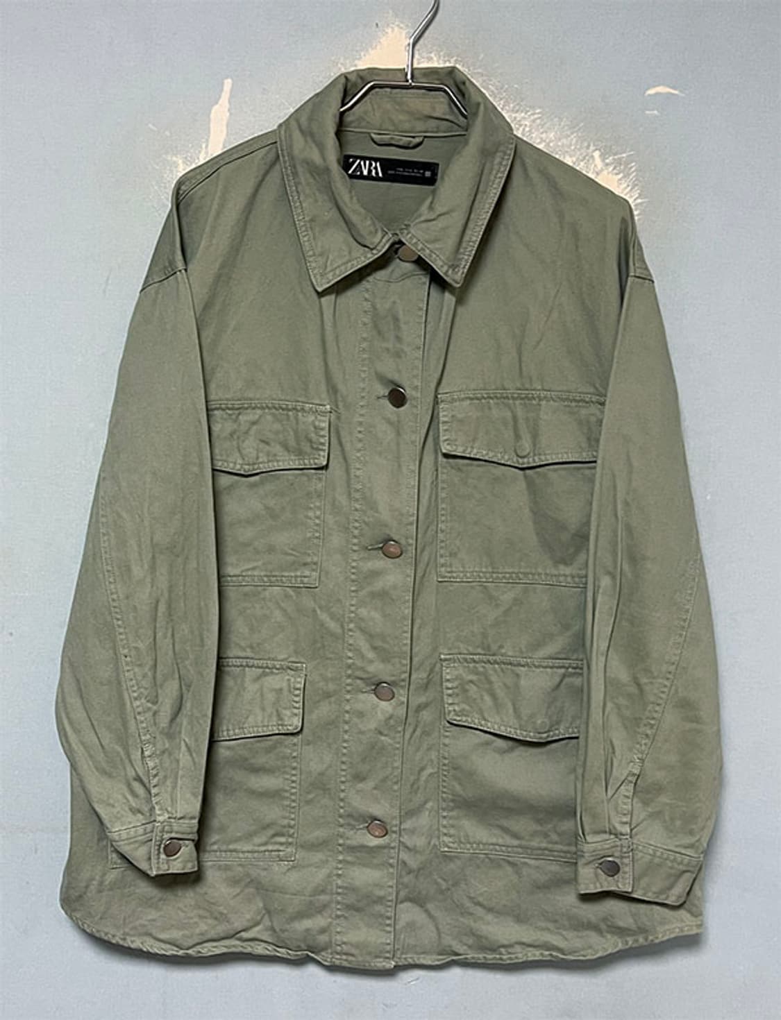 ZARA 자라 남자 캐주얼자켓 춘추 드롭숄더 오버핏 L 100  상품이미지1