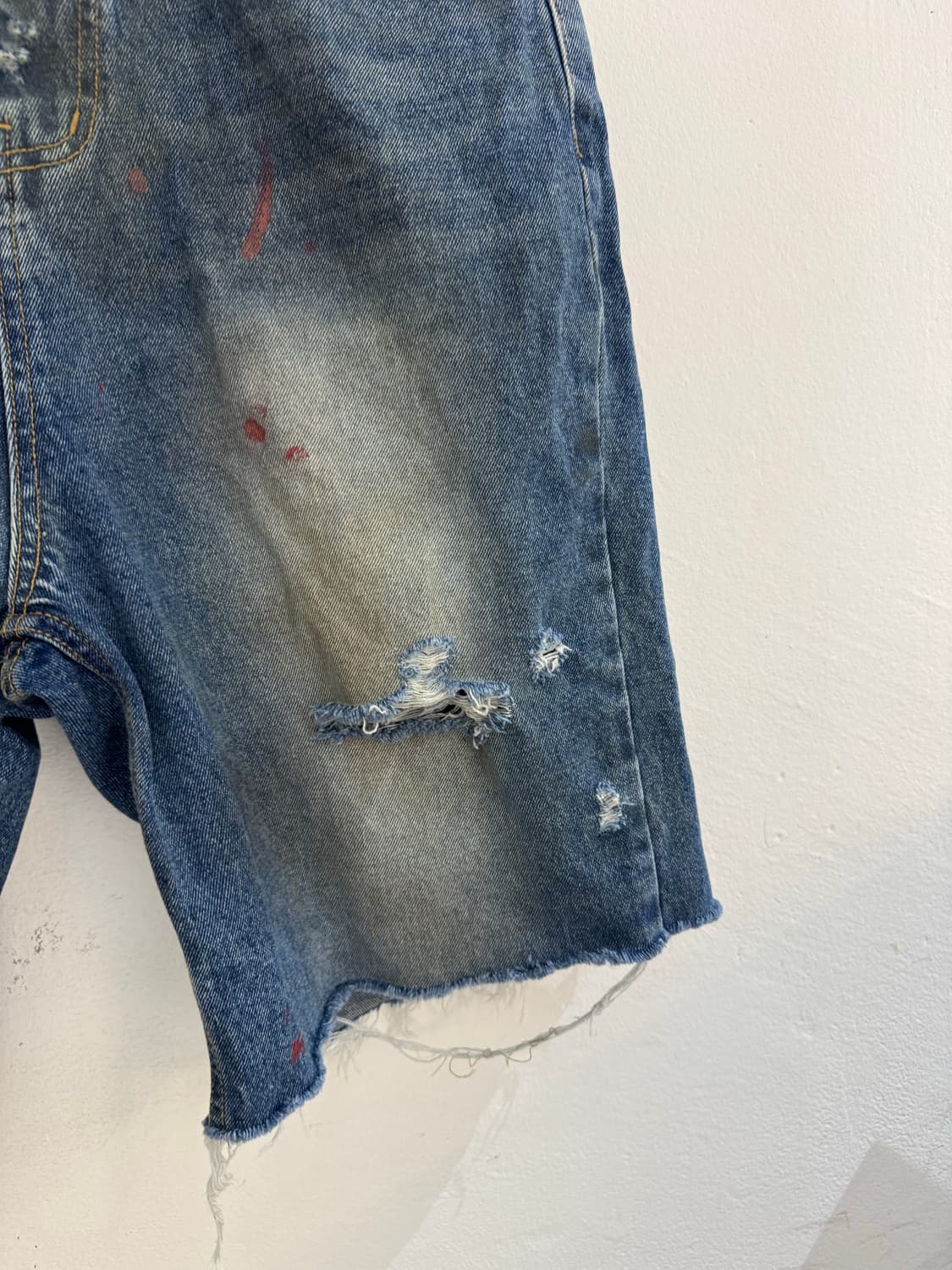 빈티지 커스텀 데님반바지 상품이미지6