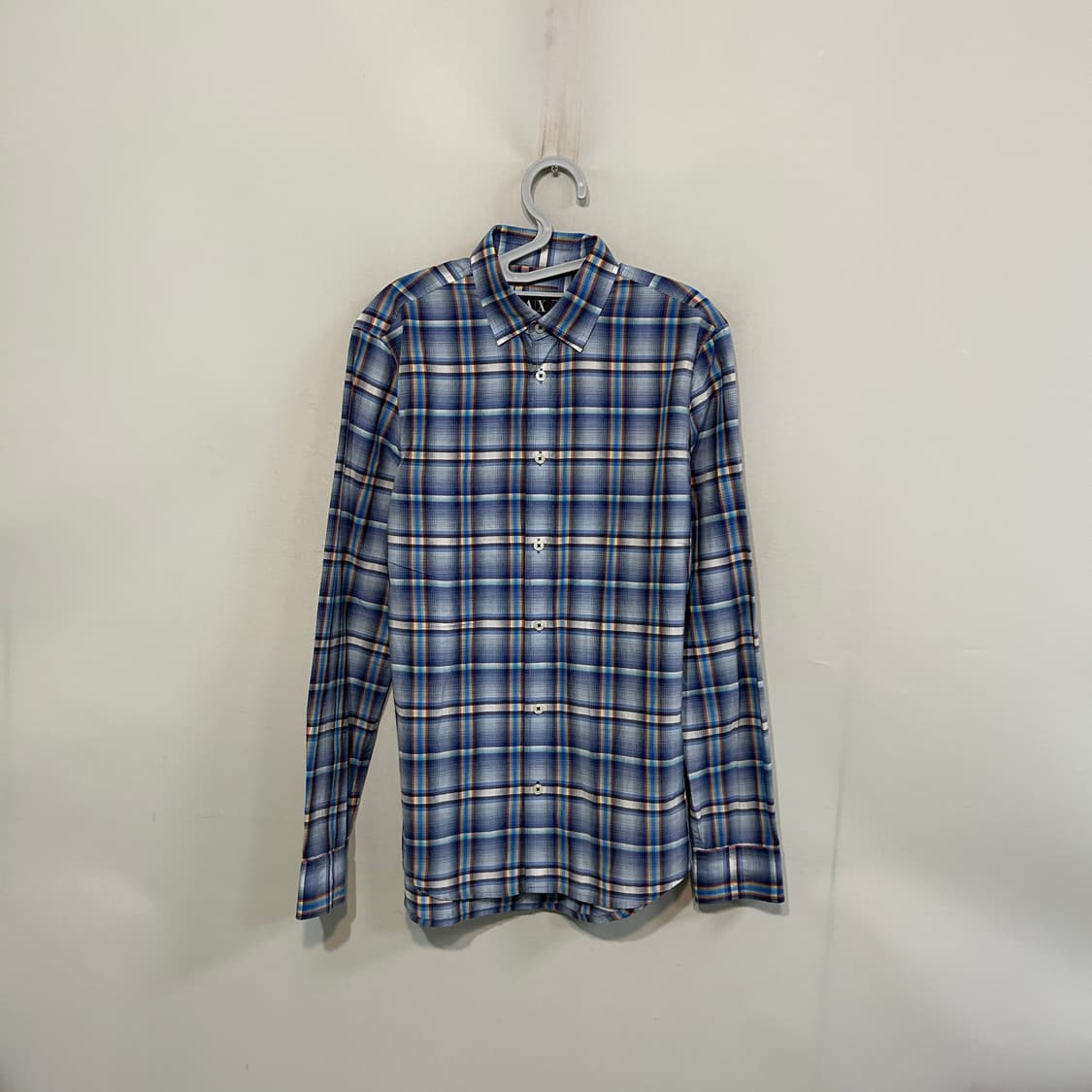 아르마니익스체인지 체크 셔츠 S 남녀공용 상품이미지1