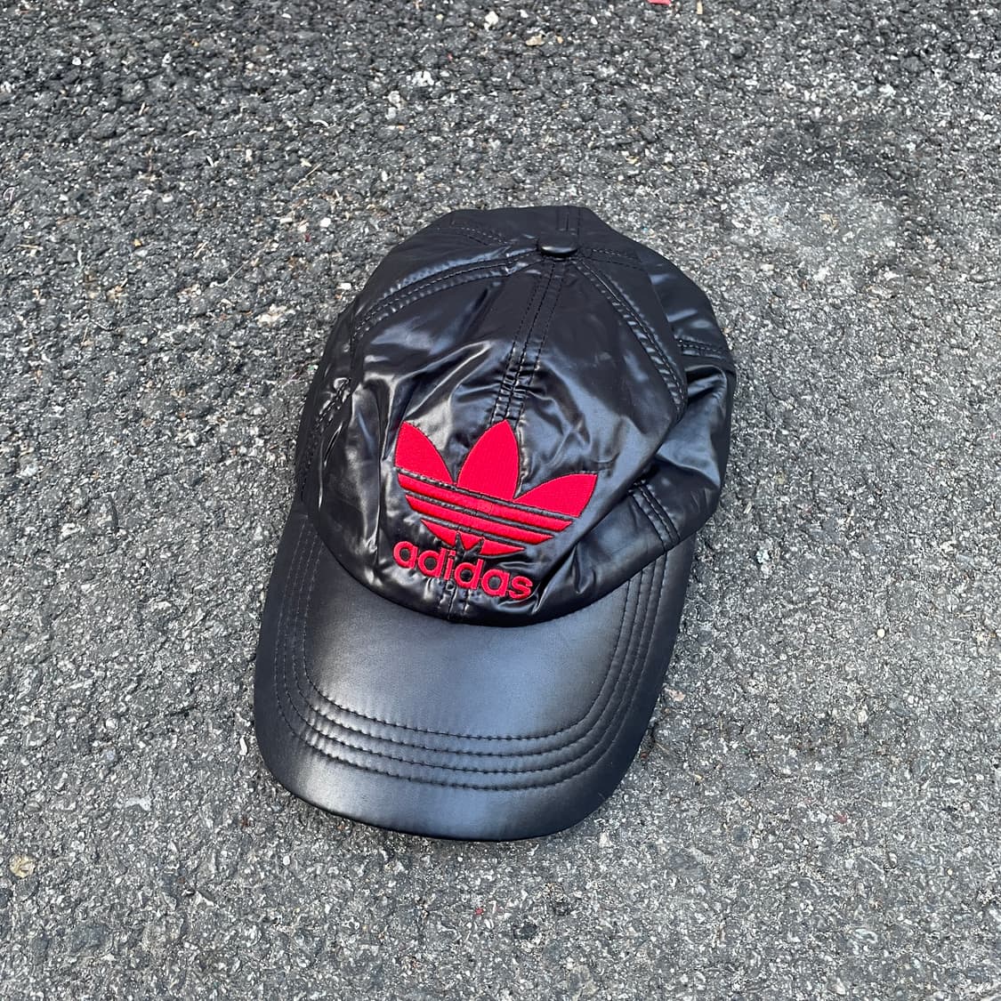 90s 아디다스 데상트 유광 빅로고 볼캡 올드스쿨 모자 OS 상품이미지1