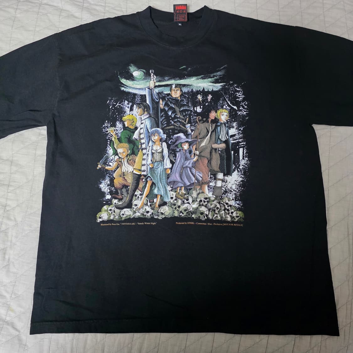 [XL] 베르세르크 부틀렉 이더리얼 스튜디오 블랙 티셔츠 상품이미지1