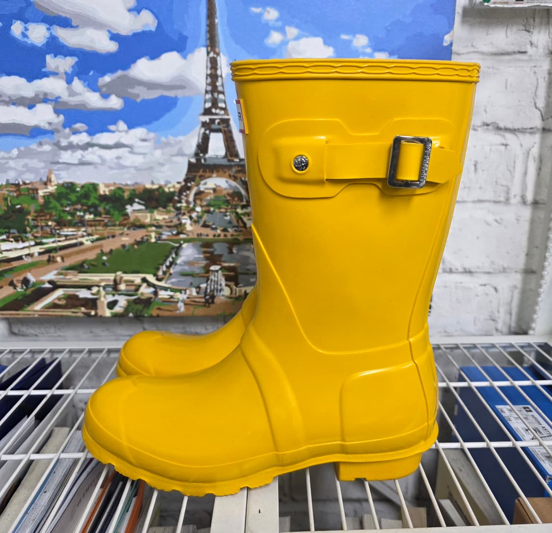 헌터 숏 여성 레인부츠 230~235 옐로우 숏글로스 LB70 상품이미지5