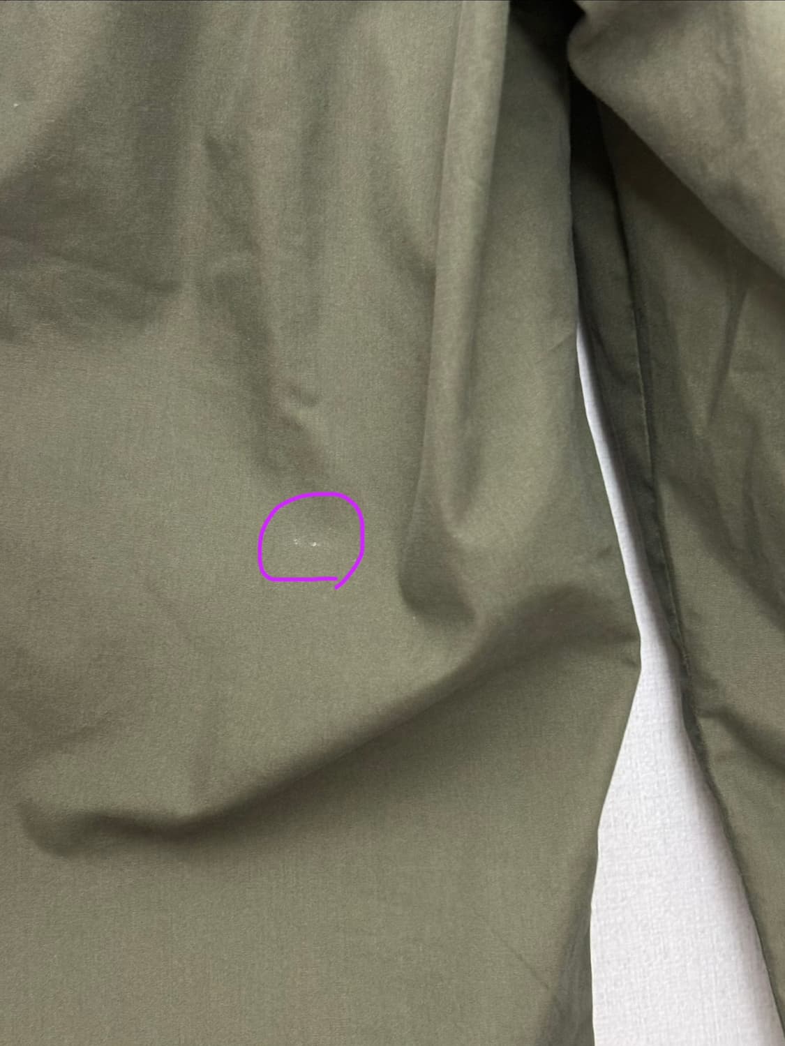 카키 레이스 7부 팬츠 상품이미지7