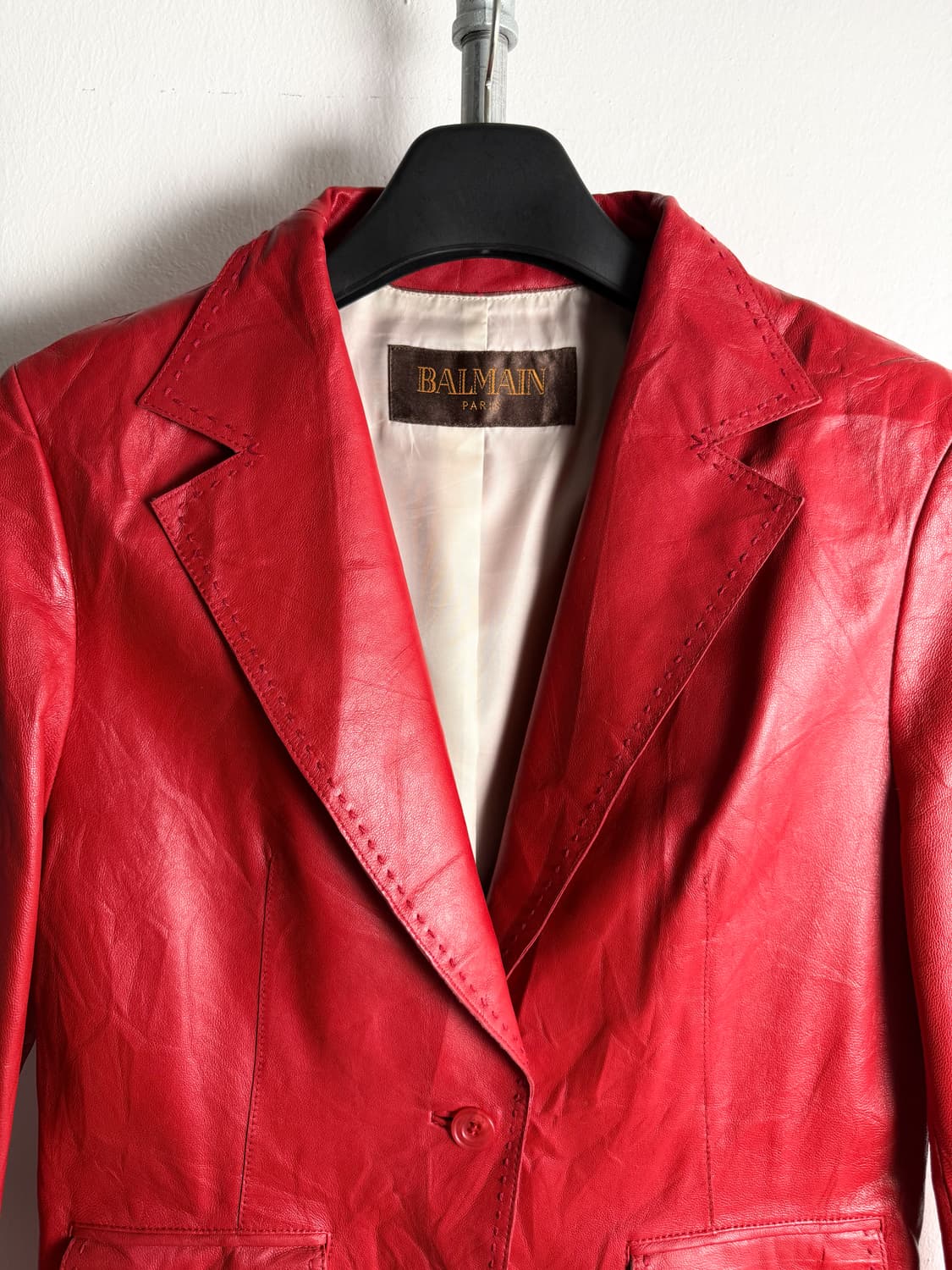 Balmain Paris Sheepskin Leather Jacket 상품이미지3