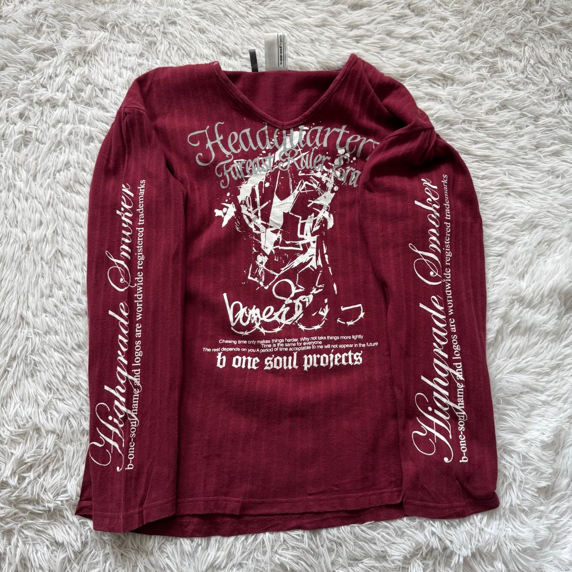 BONESOUL 일본빈티지 오리엔탈 긴팔 y2k긴팔 롱슬리브 XL 105 상품이미지4